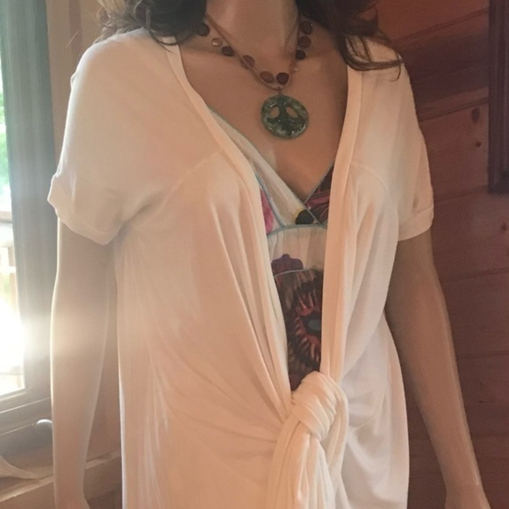 Yoga Wrap Cardigan Shawl Natural Undyed Organic Bamboo